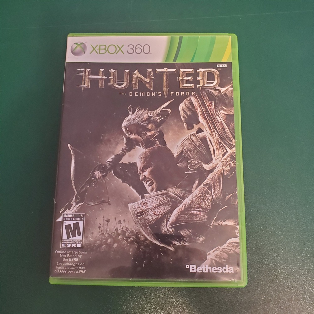 Hunted The Demons Forge Xbox 360 Bethesda 2011 Action Fantasy CIB Tested